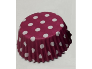 Easybake Bun Cases with Polka Dot / Spotty Pattern (45 x 25mm / 1.75 x 1") x 100